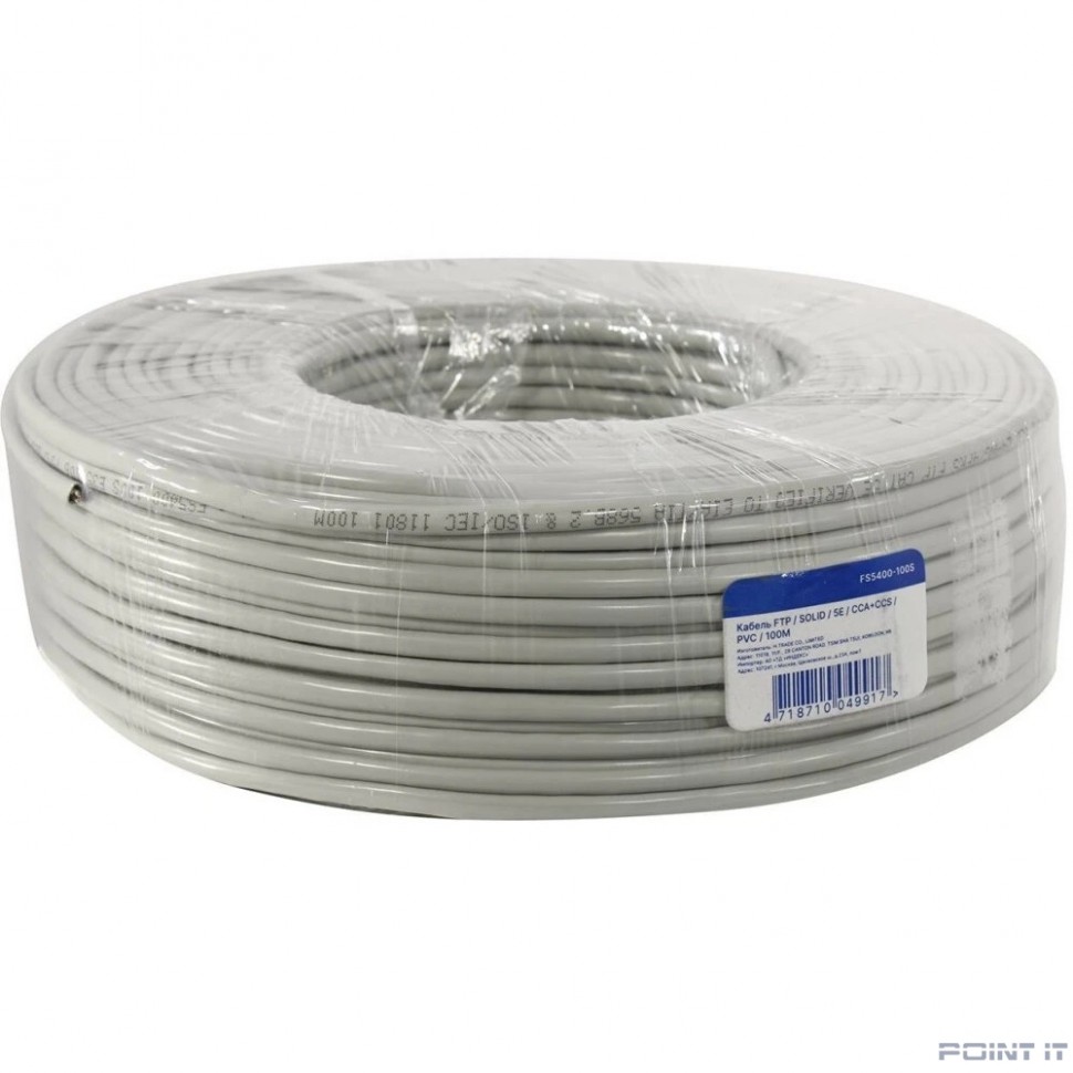 5bites FS5400-100S Кабель FTP / SOLID / 5E / CCA+CCS / PVC / 100M