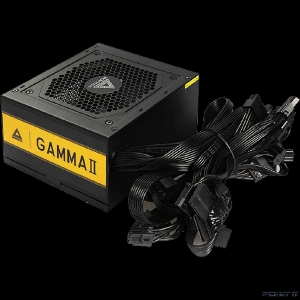Montech GAMMA II 550W / ATX 2.43, APFC, 80 PLUS Gold, LLC+DC-DC, Japan caps, 120mm fan, non-modular / GAMMA550
