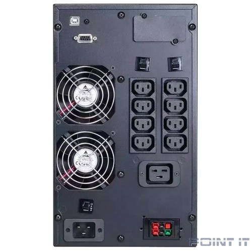 PowerCom Macan MAC-3000 ИБП {On-Line, 3000VA / 3000W, Tower, IEC, LCD, Serial+USB, SNMPslot, подкл. доп. батарей} (1034863)