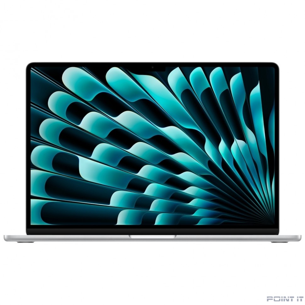Ноутбук Apple MacBook Air 15-inch 2025 [MC6J4LL/A] (КЛАВ.РУС.ГРАВ.) Silver 15.3" Liquid Retina {(2560x1600) M4 10C CPU 10C GPU/24GB/512GB SSD/рекоменд.переходник 11007065}
