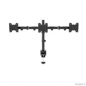 Wize [WDM3-26] Настольное крепление для трех мониторов 14&quot;-26&quot;, VESA 75x75, 100x100, макс. нагрузка 10 кг,