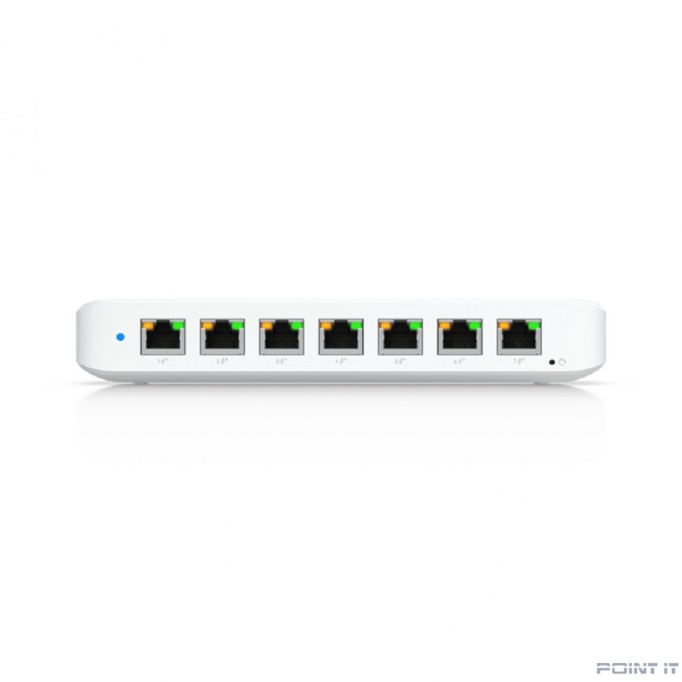 UBIQUITI USW-Ultra-60W PoE-коммутатор, 8х 1G RJ45, раздача 52 Вт
