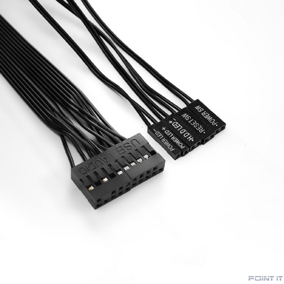 Exegate EX283224RUS Корпус Miditower ExeGate UN-605B Black, ATX, <UN450, 120mm>, 2*USB, Audio, замок блокировки кнопки питания