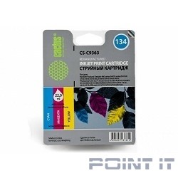 CACTUS C9363HE Картридж №134 для HP Deskjet 460/5743/6543/6843/9803/PSC1613/2353/K7103, цветной,