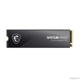 Твердотельный накопитель SSD MSI M.2 2280 1TB SPATIUM M560 Client SSD S78-440L0F0-P83, PCIe Gen5x4 with NVMe