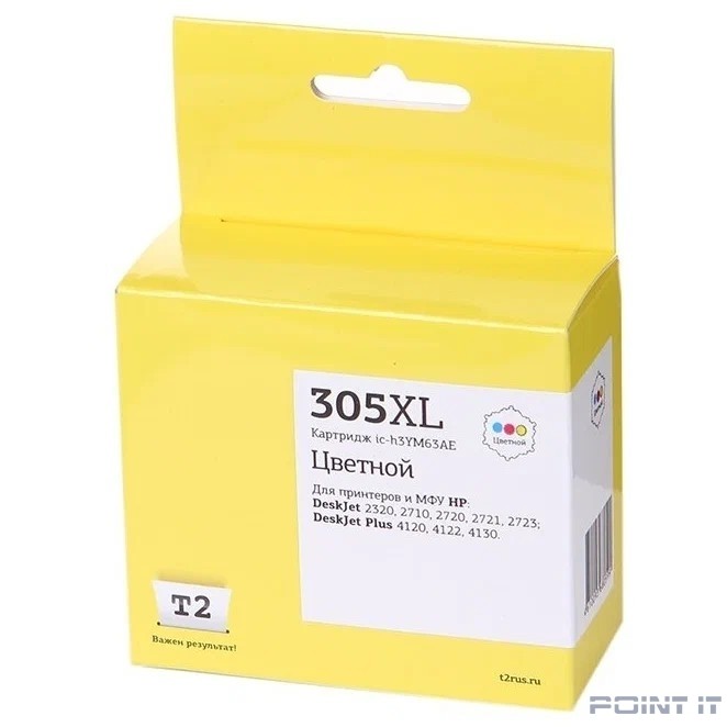 T2 3YM63AE Картридж №305XL для HP Deskjet 2320/2710/2720/2721/2723/Plus 4120/4122/4130, цветной