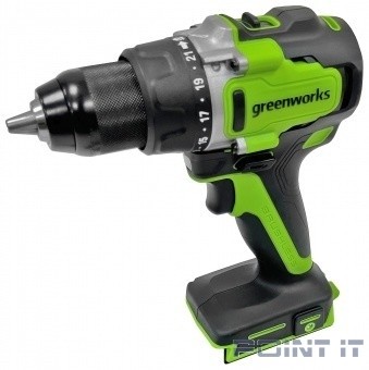 Greenworks GD24DD90 Дрель-шуруповерт аккумуляторная, 24V, 90 Нм, бесщеточная, без АКБ и ЗУ [3707507]