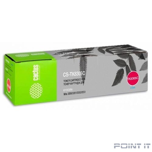 Картридж лазерный Cactus CS-TK8305C голубой (15000стр.) для Kyocera Mita 3050/3051/3550/3551