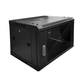 Шкаф настенный 15U серия WMA (Wall Maestro) (600х600х768), передняя дверь стекло, разборный, черный Netko