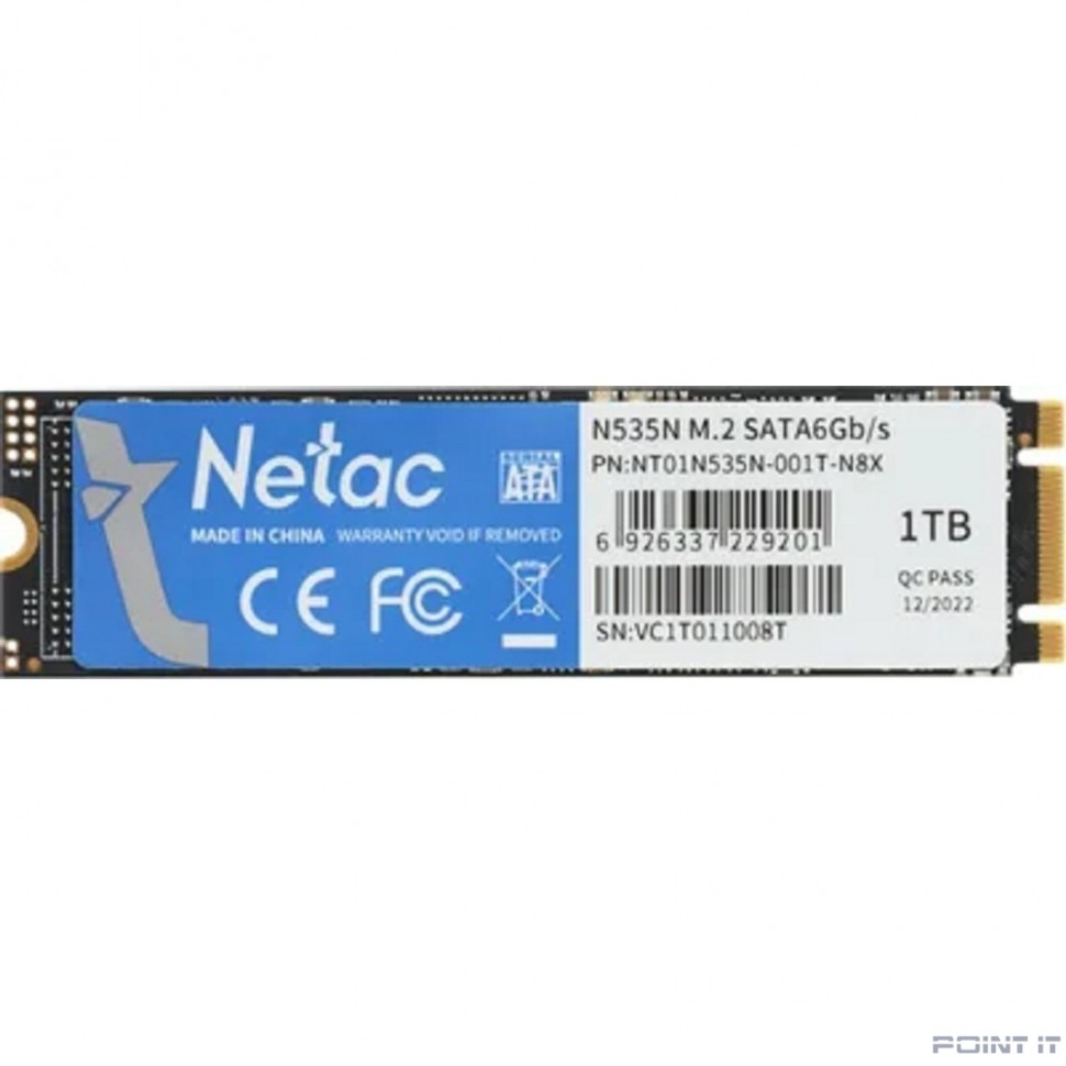 Накопитель SSD Netac SATA III 1Tb NT01N535N-001T-N8X N535N M.2 2280