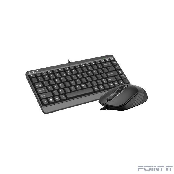 Комплект кл-ра+мышь проводн. A4Tech Fstyler F1110 black/grey USB Multimedia (F1110 GREY)