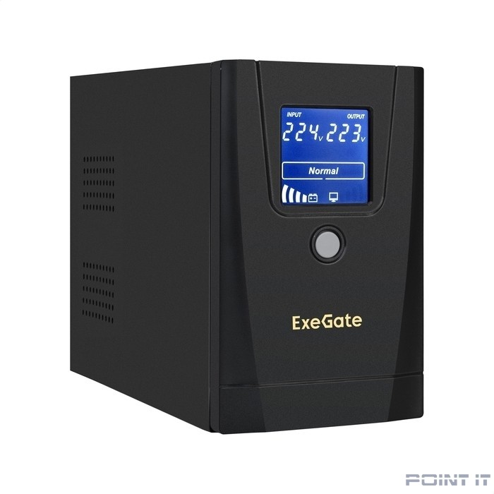Exegate EX292779RUS ИБП ExeGate SpecialPro Smart LLB-900.LCD.AVR.1SH.2C13 <900VA/500W, LCD, AVR, 1*Schuko+2*C13, металлический корпус, Black>