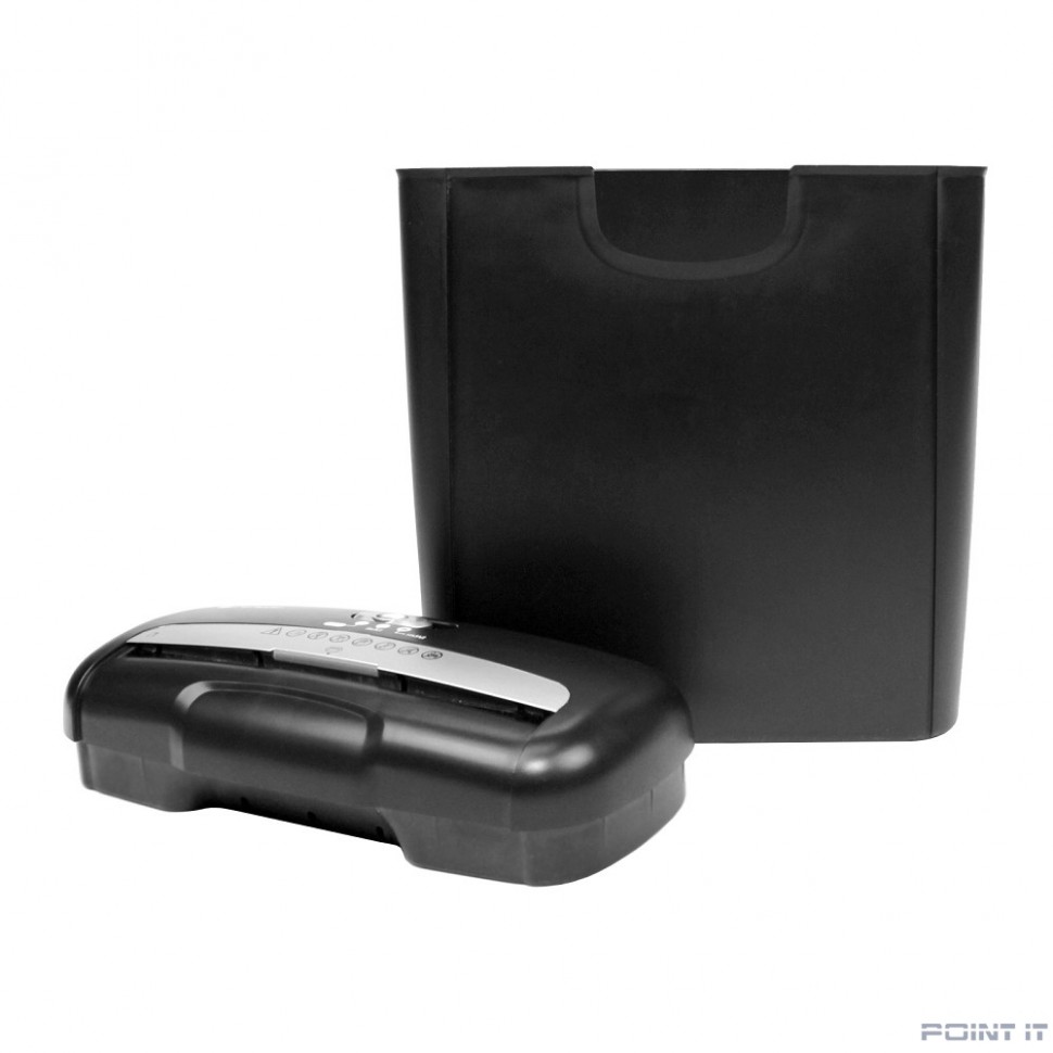 ГЕЛЕОС Уничтожитель документов УД10-2, DIN P-2 (2 ур-нь секр.), полоса 5,8мм, 6-8 лист (70г/м2), пл.карты/скобы, 10 литров