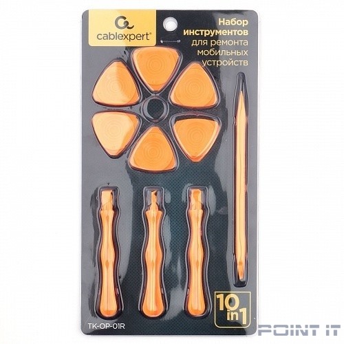 Cablexpert TK-OP-01R (10 предметов) Набор инструментов для вскрытия корпуса мобильной техники