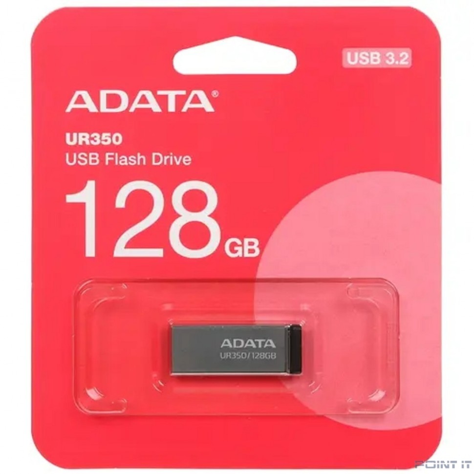 A-DATA Flash Drive 128GB USB3.2 BLACK UR350-128G-RSR/BK