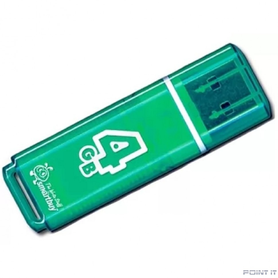 Smartbuy USB Drive 4GB Glossy series Green (SB4GBGS-G)