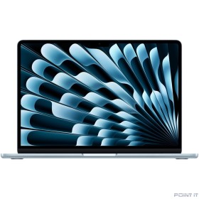 Ноутбук Apple MacBook Air 13-inch 2025 [MC6T4LL/A] (КЛАВ.РУС.ГРАВ.) Sky Blue 13.6&quot; Liquid Retina {(2560x1600) M4 10C CPU 8C GPU/16GB/256GB SSD/рекоменд.переходник 11007065} (A3240)