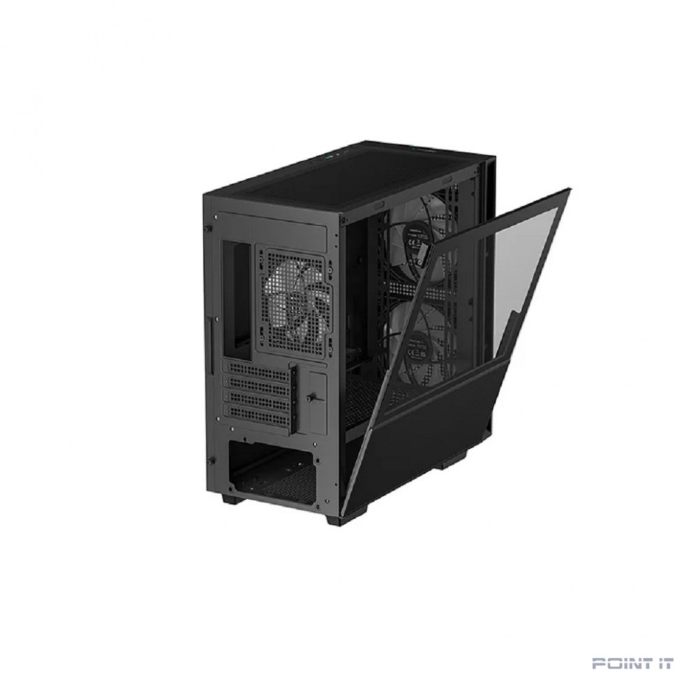 Корпус MiniTower Deepcool CH360 black (mATX, без БП, ARGB, USB3.2 Type-A + USB3.2 Type-C) (R-CH360-BKAPE3-G-1)
