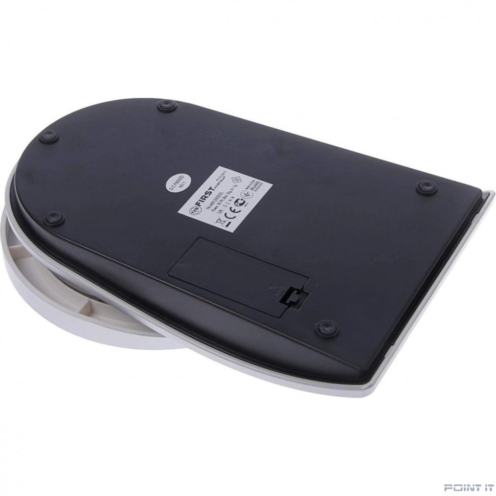 FIRST FA-6405 Silver Весы кухонные, электронные, 5 кг, 1 гр.тарокомпенсация, Автоматическое/ручное отключен, серый