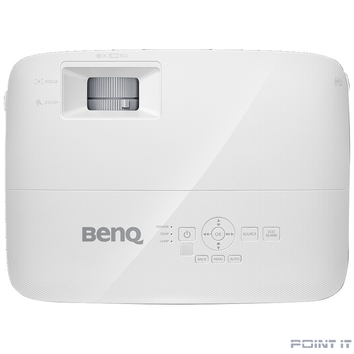 Проектор BenQ MS550 Проектор портативный [9H.JJ477.1HE] (1DLP; SVGA (800х600); 3 600 ANSI; лампа; 5 000/10.000/15000 ч (Стд/Эко/Смарт); 20 000:1; Объектив 1,96-2,15; Динамик 2Вт;2.3кг